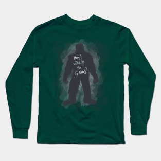 Curious Bigfoot Long Sleeve T-Shirt